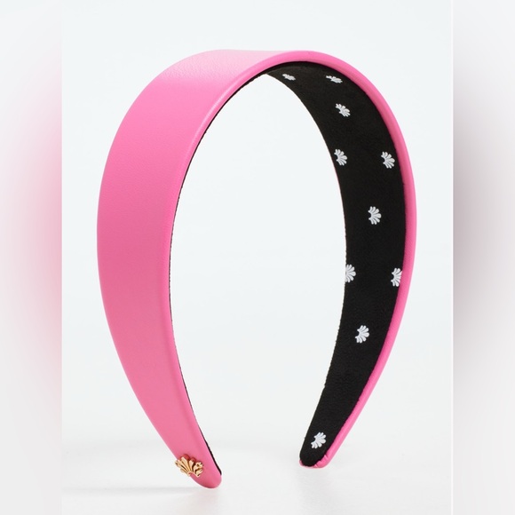 Lele Sadoughi Accessories - Lele Sadoughi Fuchsia Pink Faux Leather Cher Headband NWT